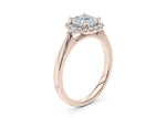 Hampstead Halo Rose Gold 18k Cushion Engagement Ring