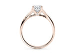 Hanover Solitaire Rose Gold 18k Oval Engagement Ring