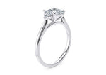 Rosa Vintage Platinum Princess Engagement Ring