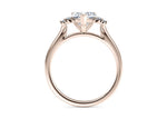 Rosa Vintage Rose Gold 18k Heart Engagement Ring