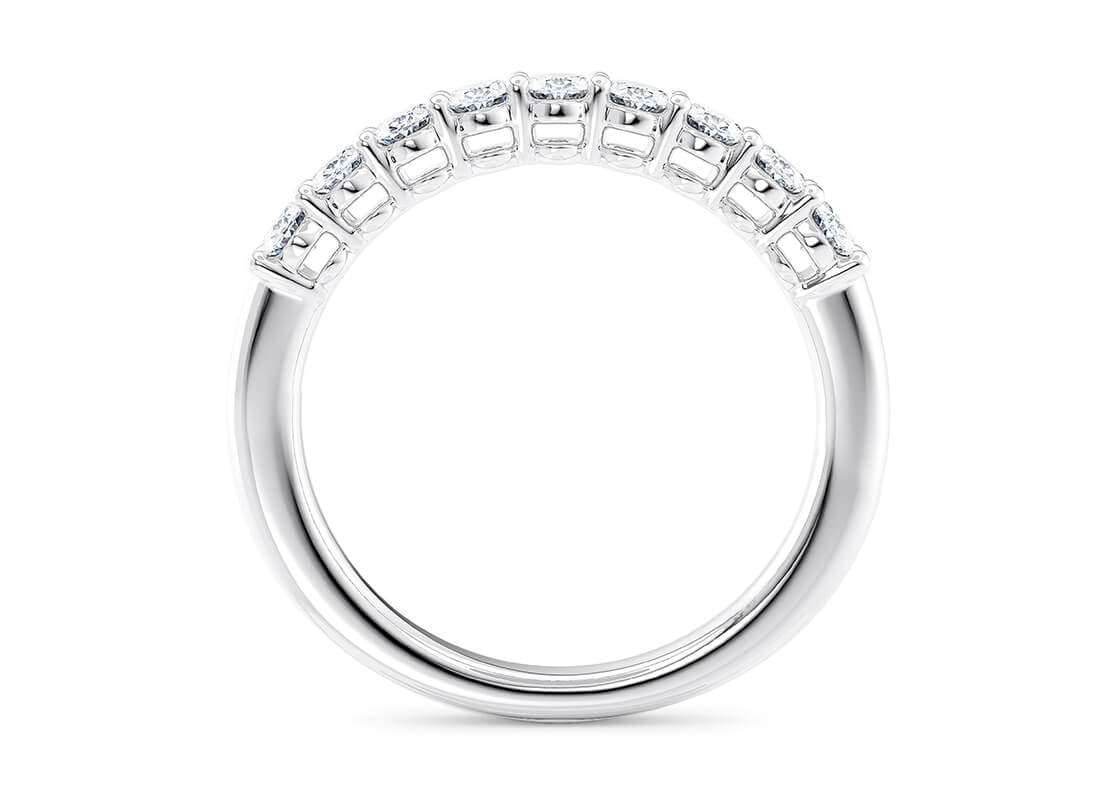 Regent Oval White Gold 18k Eternity Ring