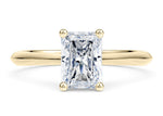 Iris Solitaire Yellow Gold 18k Radiant Engagement Ring