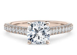 Bloomsbury Vintage Rose Gold 18k Cushion Engagement Ring