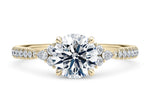 Gaia Vintage Yellow Gold 18k Round Engagement Ring