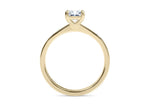 Delicacy Vintage Yellow Gold 18k Radiant Engagement Ring