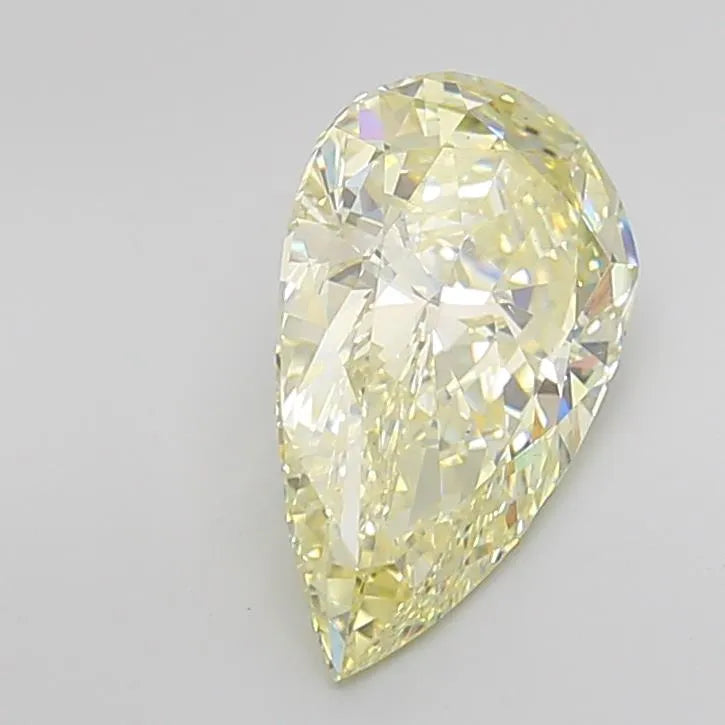 5.03ct Pear Lab Grown Diamond (Colour Fancy Light Yellow, Clarity VS1, IGI Certified)