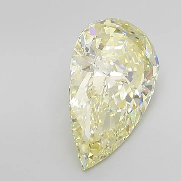 5.03ct Pear Lab Grown Diamond (Colour Fancy Light Yellow, Clarity VS1, IGI Certified)