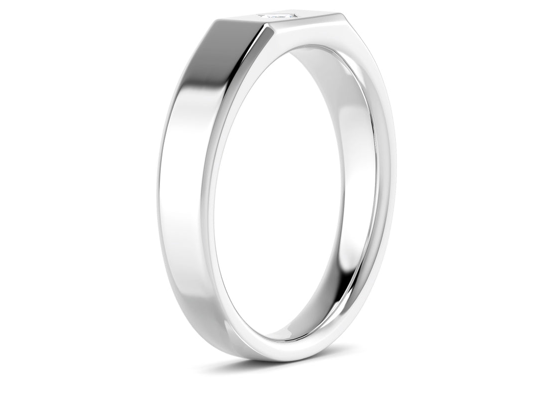 Apollo White Gold 18k Wedding Band
