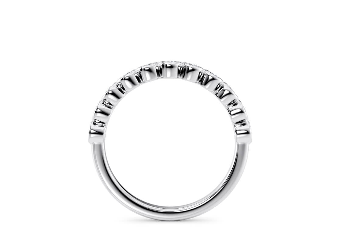 Tea Petite Eternity White Gold 18k Full Set Natural Eternity Ring
