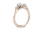 Barcelona Trilogy Rose Gold 18k Oval Engagement Ring