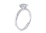 Delicacy Solitaire Platinum Asscher Engagement Ring