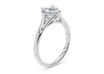 Hanover Solitaire White Gold 18k Heart Engagement Ring