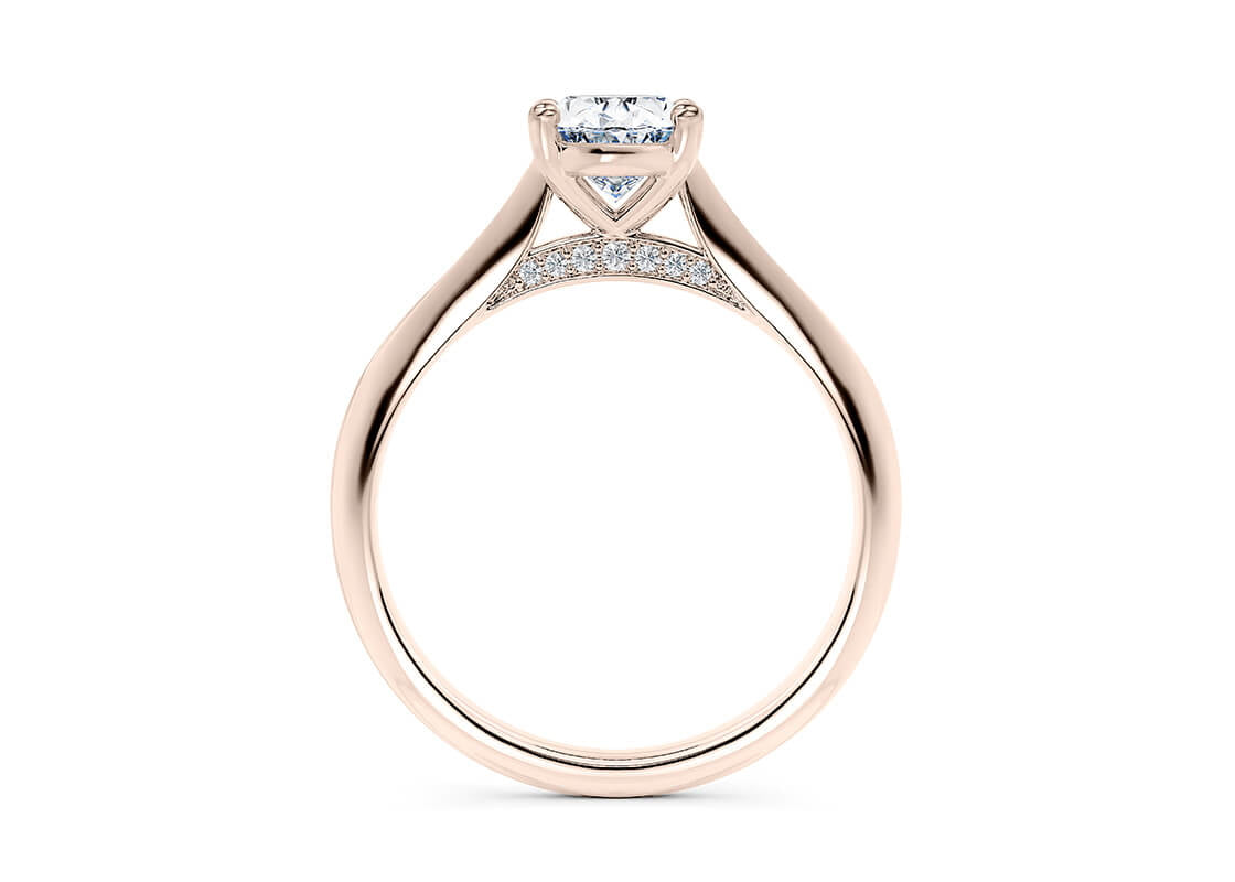 Iris Solitaire Rose Gold 18k Oval Engagement Ring