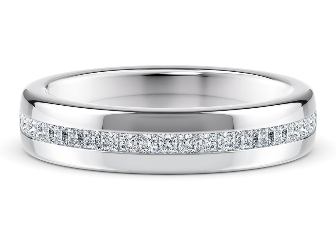 Zeus White Gold 18k Wedding Band