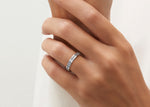 Allya White Gold 18k Half Set Eternity Ring