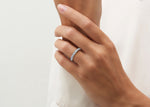 Regent Princess Half White Gold 18k Natural Eternity Ring