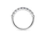 Regent Asscher Half Set White Gold 18k Natural Eternity Ring