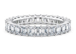 Regent Emerald Full Set White Gold 18k Natural Eternity Ring
