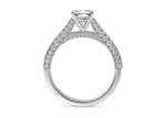Bloomsbury Vintage Platinum Cushion Engagement Ring