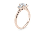 Venice Trilogy Rose Gold 18k Oval Engagement Ring