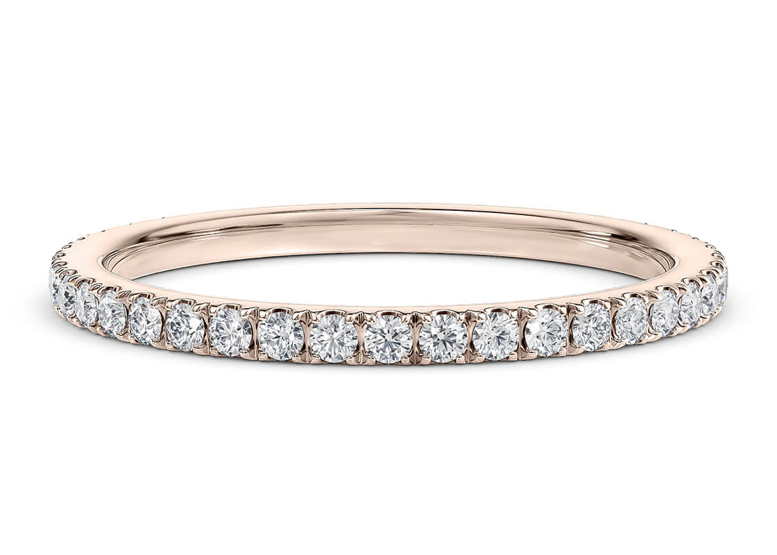 Vogue Rose Gold 18k Full Set Eternity Ring