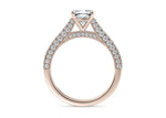 Bloomsbury Vintage Rose Gold 18k Cushion Engagement Ring
