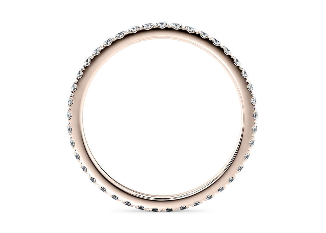 Vogue Rose Gold 18k Full Set Eternity Ring