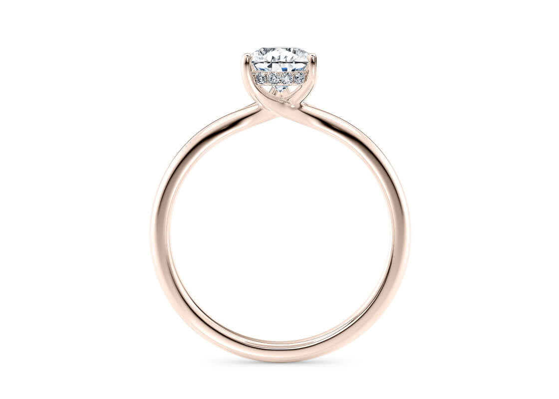 Paloma Solitaire Rose Gold 18k Pear Engagement Ring