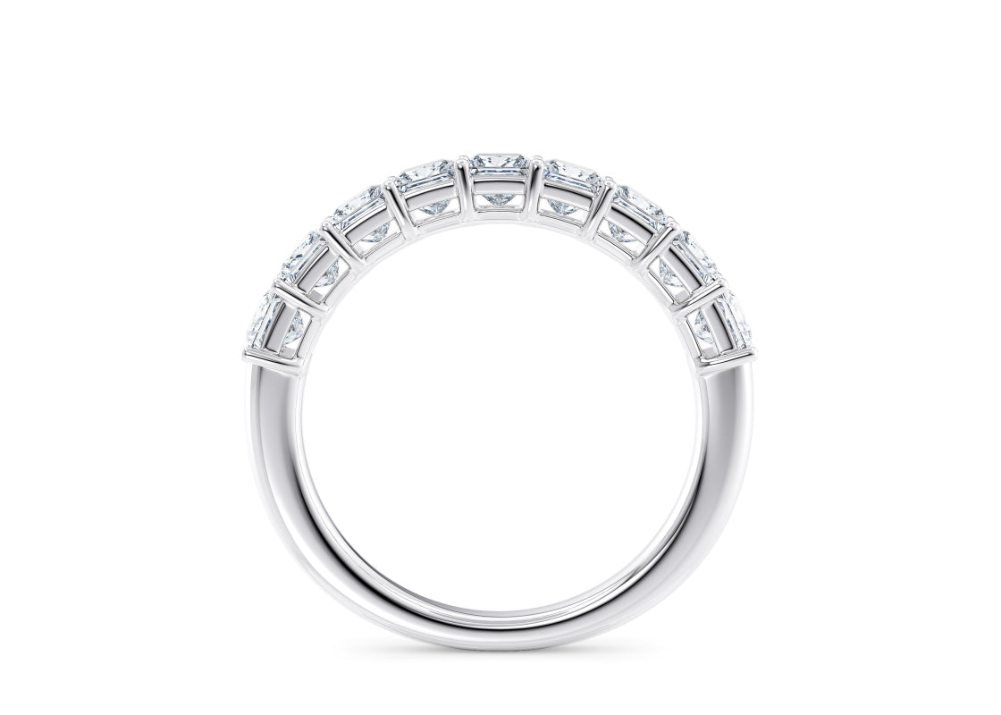 Regent Princess Half White Gold 18k Natural Eternity Ring