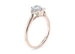Rosa Vintage Rose Gold 18k Pear Engagement Ring