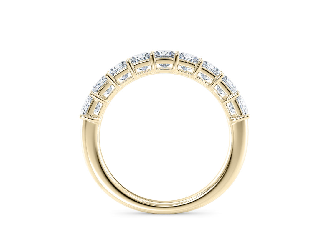 Regent Princess Half Yellow Gold 18k Lab Grown Eternity Ring