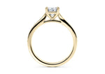 Victoria Diamond Band Yellow Gold 18k Emerald Engagement Ring