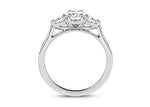 Barcelona Trilogy Platinum Oval Engagement Ring
