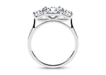 Roma Trilogy Platinum Princess Engagement Ring