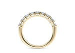 Regent Asscher Half Set Yellow Gold 18k Natural Eternity Ring