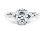 Hanover Solitaire Platinum Oval Engagement Ring