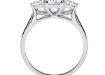 Barcelona Trilogy Platinum Emerald Engagement Ring