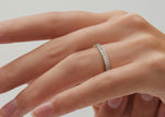 Aurora Yellow Gold 18k Half Set Eternity Ring