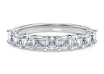 Regent Asscher Half Set White Gold 18k Lab Grown Eternity Ring