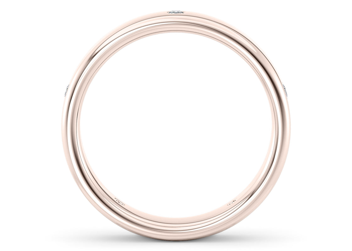 Augustus Rose Gold 18k Wedding Band