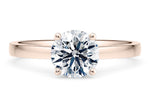 1477 Classic Solitaire Rose Gold 18k Round Engagement Ring