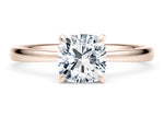 Starlight Solitaire Rose Gold 18k Cushion Engagement Ring