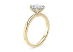 Starlight Solitaire Yellow Gold 18k Princess Engagement Ring