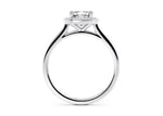 Minerva Halo Platinum Cushion Engagement Ring