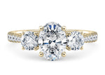 Lisbon Trilogy Yellow Gold 18k Oval Engagement Ring