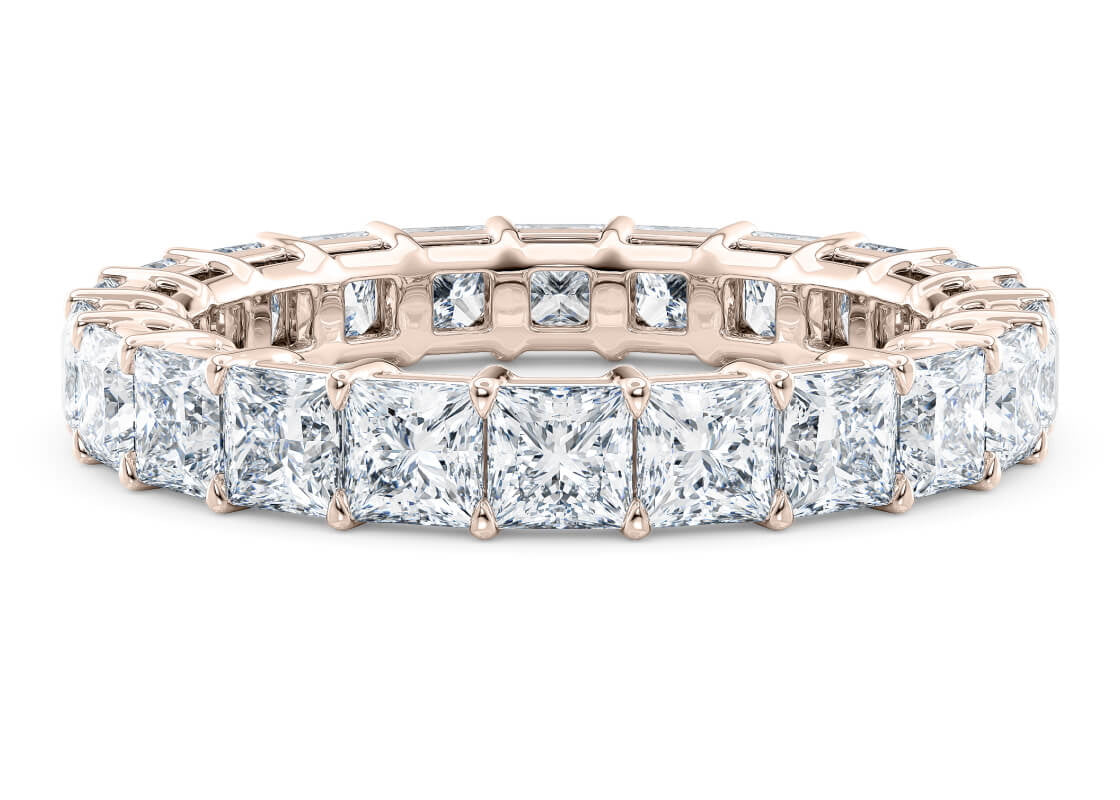 Regent Princess Full Set Rose Gold 18k Lab Grown Eternity Ring