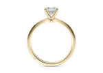 Starlight Solitaire Yellow Gold 18k Asscher Engagement Ring