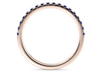 Vogue Sapphire Rose Gold 18k Eternity Ring