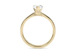 Delicacy Vintage Yellow Gold 18k Pear Engagement Ring