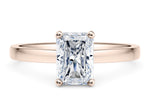 1477 Classic Solitaire Rose Gold 18k Radiant Engagement Ring